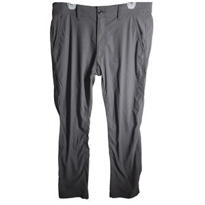 Eddie Bauer Men's 34x34 Gray Chino Travex‎ Pants Outdoor Hiking Travel Casual